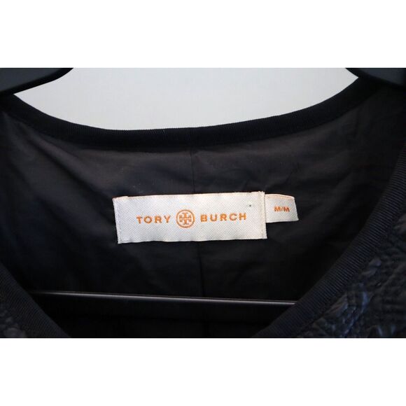 Tory Burch 32141576 Women's Sz M Black Quilted Down Michelle Puffer Jacket $475 - Picture 3 of 13